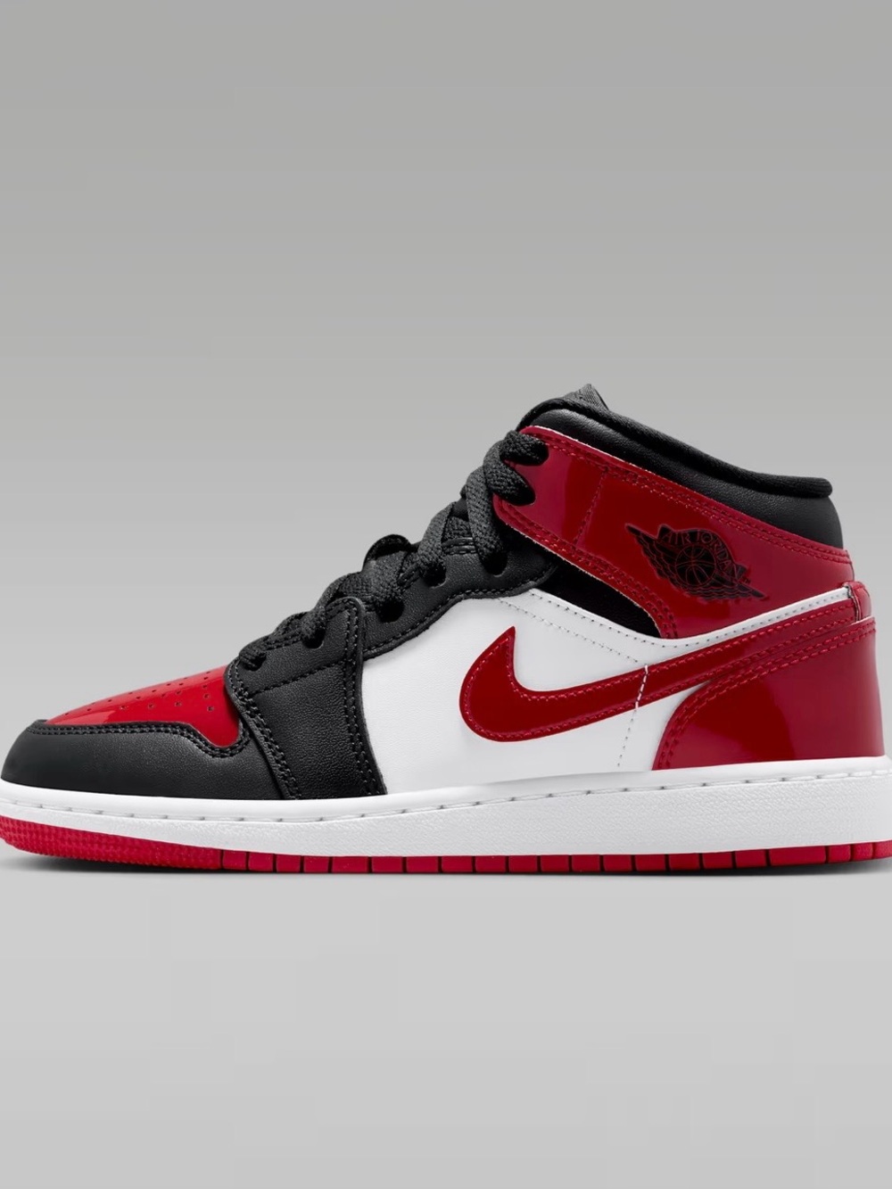 Kids Red, Black & White High-Top Basketball Sneakers SZ:  3Y